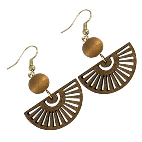 VALICLUD Fan Förmige Ohrhänger Damen Ethno Design Leichte Kompakte Ohrschmuck mit Modernem Chinesischem Stil Ästhetische Tropfenohrringe für Teenager und Besondere Anlässe von VALICLUD