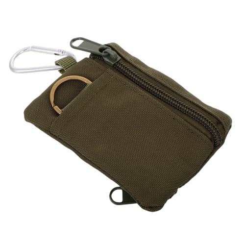 VALICLUD -Fan-geldbörse Mini-Taschen-Organizer Schlüsselanhänger Geldbörse Schlüsseltasche Kleine Taschen Für Die Handtasche Geldbörse-schlüsselanhänger Olive Green Polyester von VALICLUD