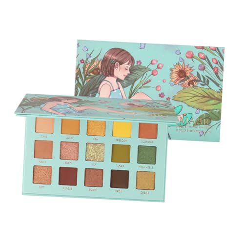 VALICLUD Farben Lidschatten Palette Perlmutt Glanz Hochpigmentiert Kompakt Tragbar Für Mädchen Frauen Anfänger Make Up Ausstrahlung von VALICLUD