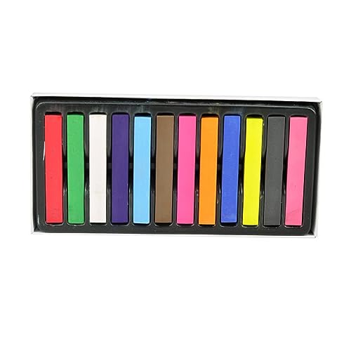 VALICLUD Farben Temporäre Haarkreide Auswaschbare Diy Haarfarbe für Mädchen für Karneval Partys und Cosplay Schont Ihr Haar Einfache Anwendung von VALICLUD