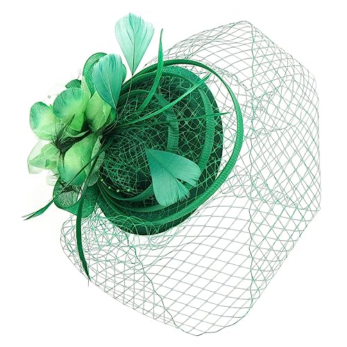 VALICLUD Fascinator Haarschmuck Mit Federn Und Mesh Für Hochzeiten Teepartys Und Besondere Anlässe Stirnband Vielseitig Als Haarklip Oder Haarreif Verwendbar von VALICLUD