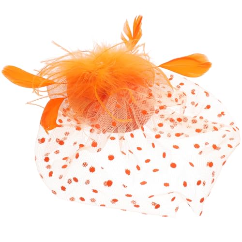 VALICLUD Fascinator Hut Für Damen Vintage Haarschmuck Für Hochzeiten Bankette Und Tea Parties Elegantes Haarschmuck-accessoire Mit Netz Und Perlen von VALICLUD