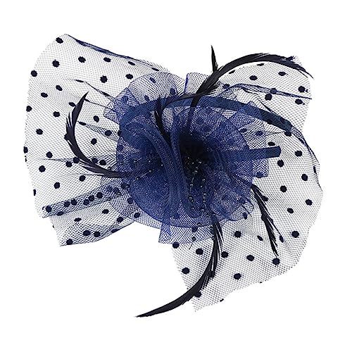 VALICLUD Fascinator Hut Mit Spitzenblumen Und Netz-design Elegantes Haarband Für Hochzeiten Cosplay Und Festlichkeiten Kopfbedeckung Für Besondere Anlässe von VALICLUD