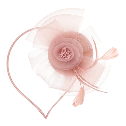 VALICLUD Fascinator Stirnband Für Damen Brautkopfbedeckung Im Stil Der Jahre Mit Federn Verziert Elegantes Kopfbedeckung Für Teeparty Und Formelle Anlässe von VALICLUD