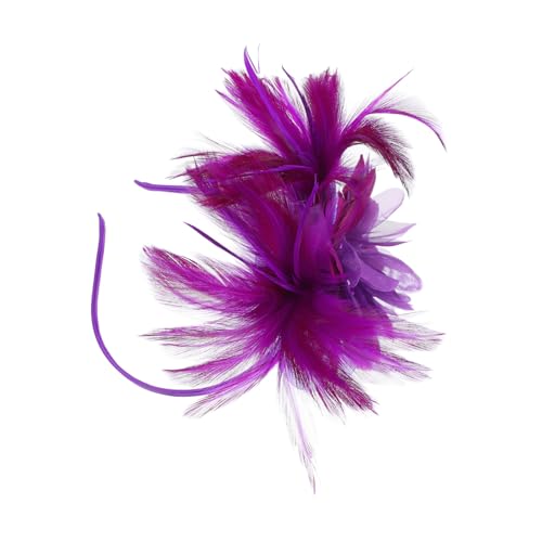 VALICLUD Fascinator Stirnband Vintage Mesh Garn Fascinator Kopfschmuck Tea Party Hut Haarclip Hochzeitsaccessoire Party Kopfbedeckung von VALICLUD