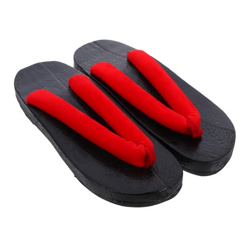 VALICLUD Fashionable Herren Holzclogs Sandalen Flache Sohle Komfortable Japanische Stil Slipper Leicht Bequeme Männerschuhe Freizeit Schuhe Reinschlüpfen Alltag von VALICLUD
