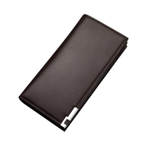 VALICLUD Fashionable Man Wallet Weichem Pu Praktische Brieftasche Mit Großer Kapazität Und Mehreren Kartenfächern Für Und Alltag Kaffee von VALICLUD