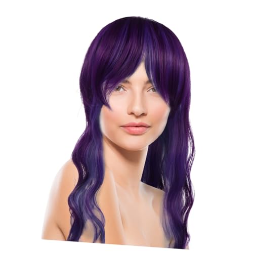 VALICLUD Faszinierende Lange Lockige Perücke Für Damen Stilvolle Cosplay-wig Für Partys Alltag Und Besondere Anlässe Mit Hohem Temperatur-haar Natürlich Aussehend Pflegeleicht von VALICLUD
