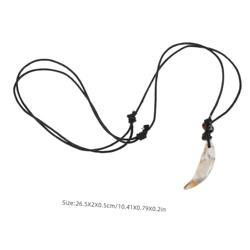 VALICLUD Faux Tooth Pendant Halskette Acryl Retro Zahn Schmuck Unisex Leicht und Komfortabel Modisches Accessoire für Damen und Herren Besonderes Geschenk für Freunde und Familie VALICLUD Faux Tooth Pendant Halskette Acryl Retro Zahn Schmuck Unisex Leicht und Komfortabel Modisches Accessoire für Damen und Herren Besonderes Geschenk für Freunde und Familie von VALICLUD
