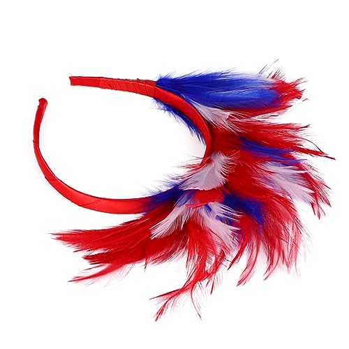 VALICLUD Fascinator Mit Bunten Federn Für Hochzeits Und Halloween-kopfschmuck Eleganter Haarreif Für Bräute Brautjungfern Und Festliche Anlässe von VALICLUD