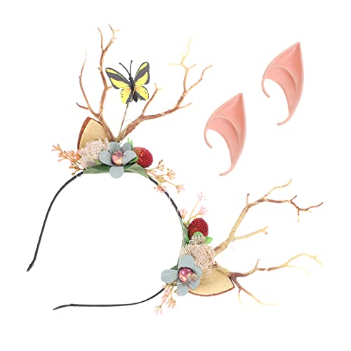 VALICLUD Stirnband Mit Und Feenohren Ohren Requisiten Cosplay Zubehör Für Halloween Party Kostüme Accessoires Aus Hochwertigem Material Für Vielfältige Anlässe von VALICLUD