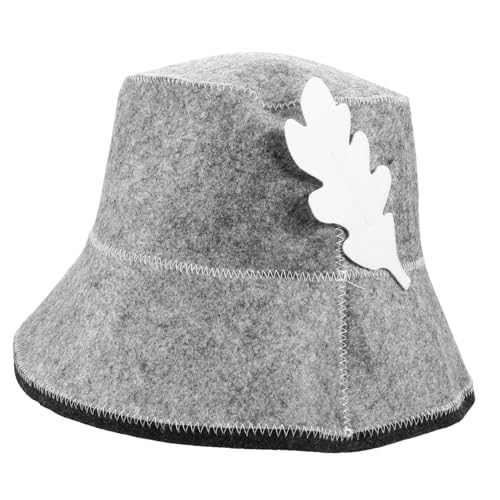 VALICLUD Filz Saunahut Für Damen Herren Leicht Tragbar Wasseraufnehmend Saunazubehör Haltbarer Hut Für Sauna Dampfbad von VALICLUD