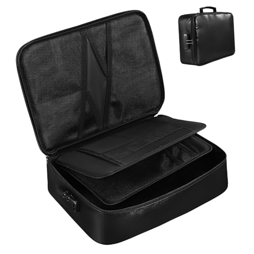 VALICLUD Feuerfeste Dokumentenbox Feuerfeste Box Dokumenten-Organizer Zertifikatsmappe Reisepasshülle Reisezubehör Aufbewahrungsbox Dokumentenhalter Aktenbox Dokumententasche von VALICLUD