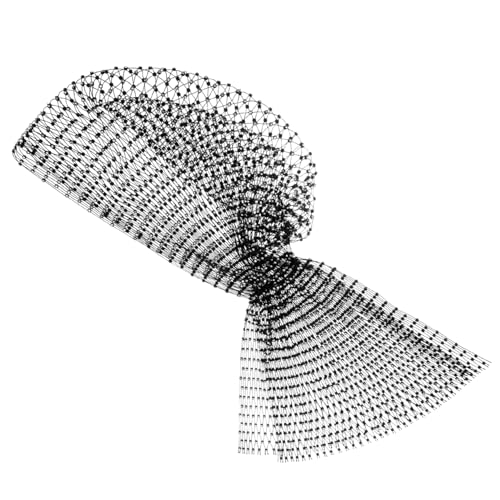 VALICLUD Fischnetz Flash Diamant Mütze Dekorieren Sie Schal Schals Netz Stirnband Netz Kopfbedeckung Für Frauen Haardekoration Haardekoration Für Frauen Haar Strass Abdeckung Netz von VALICLUD