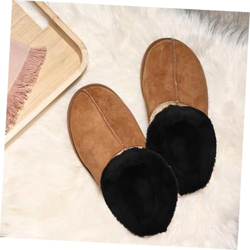 VALICLUD Flauschige Hausschuh Einlegesohlen Dicke Warme Plüsch Futter Waschbare und Abnehmbare Baumwoll Schuh Einlagen Vielseitig Einsetzbar Kuscheliger Winterschutz für Damen und Herren von VALICLUD