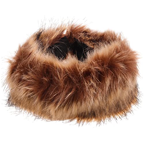 VALICLUD Flauschiges Kunstpelz Stirnband Damen Warmes Komfortables Haaraccessoire für Kalte Winter Modisch und Schützend für Ohren Vielseitig Kombinierbar mit Mantel und Pullover von VALICLUD