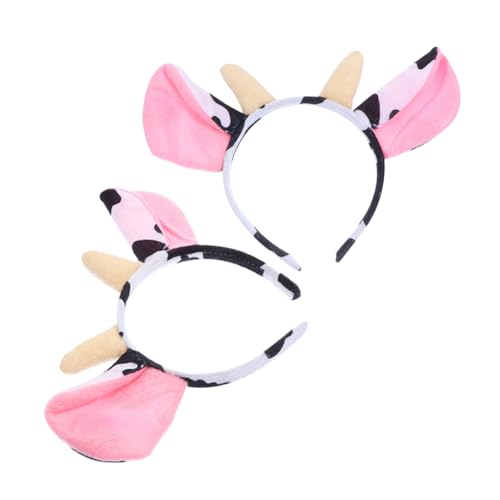 VALICLUD Flexibles Stirnband mit Kuhohren Plüsch-stirnband für Cosplay Kuh-party-dekorationen Mädchen-kuh-kostüm von VALICLUD