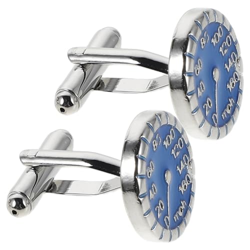VALICLUD Französische Manschettenknöpfe Speedometer Design Rennwagen Stil Herren Hemd Schmuck Business Hochzeit Party Accessoire von VALICLUD