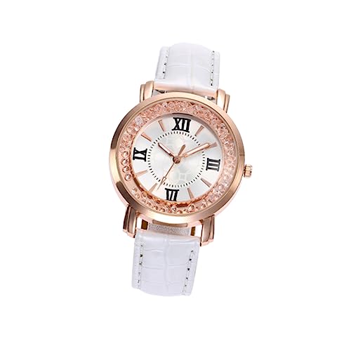 VALICLUD Frauen Beobachten Frauen Uhren Stilvoll Damen Armbänder Taschenuhr Digitaluhr Band Strass Uhr Weiß von VALICLUD