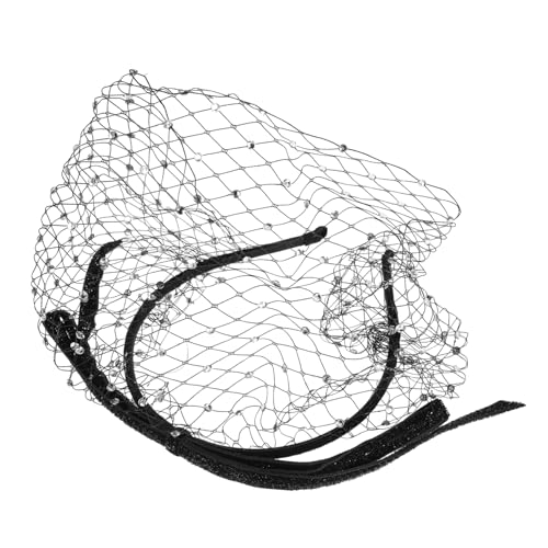 VALICLUD Kopfschmuck Fascinator Stirnband Für Frauen Hochzeit Brautschleier Fascinator-schleier Haarschmuck Mit Schleier Für Damen Anlässe Geburtstag Abschlussball von VALICLUD