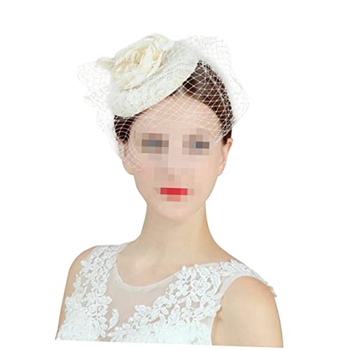 VALICLUD Frauen Mesh-Hut hochzeitshaar schmuck wedding hair accessories Kopfbedeckungen für Damen Haarschmuck für Frauen Tiara Hochzeitskopfschmuck Haarschmuck für die Braut Hochzeitskleid von VALICLUD