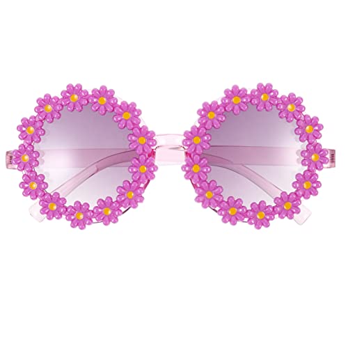 VALICLUD Frauuen Sonnenbrillen- Modus Daisy Sonnenblume Sonnenbrille Blumenform Brillenparty Sonnenbrille für Erwachen von VALICLUD