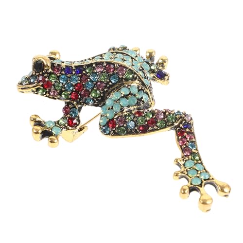 VALICLUD Frosch Metall Brosche Reversnadel Anstecknadel Tier Brosche Kleidung Rucksack Dekoration Hutnadel Ästhetische Nadel Broschennadel Metallnadel von VALICLUD