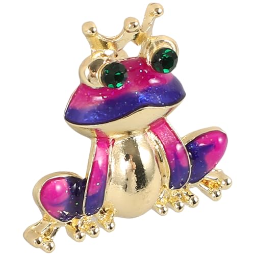 VALICLUD Frosch-Brosche Niedliche Tier-Brosche Anstecknadeln Tier-Rucksack-Anstecknadeln Cooles Revers-Abzeichen Lustige Anstecknadeln Kleidung Krawatte Zubehör Für Männer Und Frauen von VALICLUD