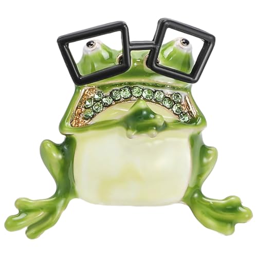 VALICLUD Frosch Brosche für Damen Metall Anstecknadel Modisch Kreativ Kleidung Schal Rucksack Pin Niedliche Tier Broschennadel Geschenk von VALICLUD
