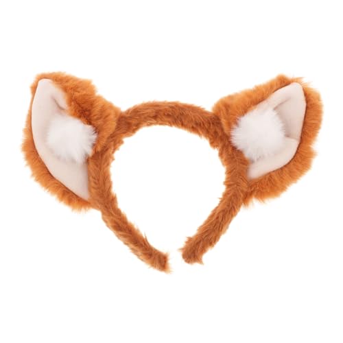 VALICLUD Fuchsohren-stirnband Für Mädchen Pelziges Fuchs-haarband Zum Verkleiden Schickes Stirnband Mit Tierohren-design Süßes Kopfschmuck-accessoire Für Partys Und Cosplay von VALICLUD
