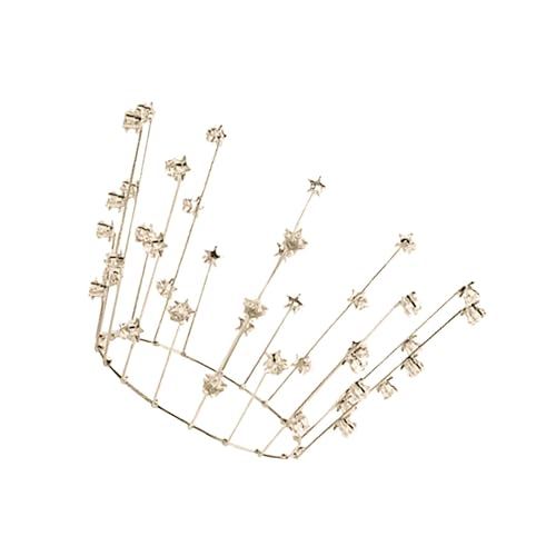 VALICLUD Fünfzackige Brautkrone mit Funkelnden Zirkonsteinen Filigrane Kopfbedeckung und Geburtstags Tortendeko Handgefertigtes Hochwertiges Haarschmuck Accessoire Gold für Damen VALICLUD Fünfzackige Brautkrone mit Funkelnden Zirkonsteinen Filigrane Kopfbedeckung und Geburtstags Tortendeko Handgefertigtes Hochwertiges Haarschmuck Accessoire Gold für Damen von VALICLUD
