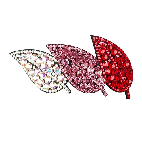 VALICLUD Funkelnde Haarspange mit Blatt Design Seitliche Haarklammer Haarschmuck für Mädchen Party Accessoire Dekorative Haarnadel von VALICLUD