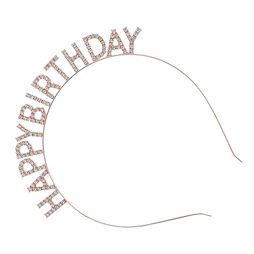 VALICLUD Geburtstags-kopfschmuck Strassverzierung Für Erwachsene Und Entzückender Haarschmuck Für Party Und Fotoshootings Praktisch Und Dekorativ von VALICLUD