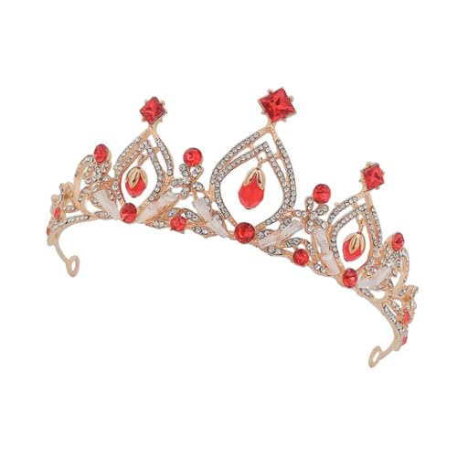 VALICLUD Geburtstagskrone Für Mädchen Kinderkristallkrone Mit Strasssteinen Shinny Crown Kopfschmuck Für Geburtstag Party Und Kostüme von VALICLUD