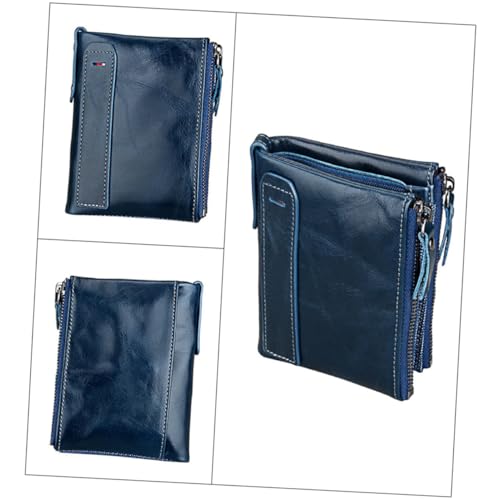 VALICLUD Geldbörse Für Männer Mit Reißverschluss Kurz Geldbörse Multifunktionale Mit Innenfach Münzfach Fotohalter Und Halter Für Praktischen Gebrauch von VALICLUD