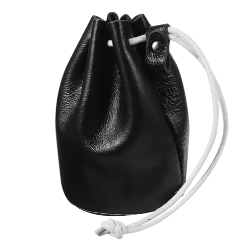 VALICLUD Mini Geldbörse Für Damen Münzbeutel Lederbeutel Kordelzug Beutel Kleine Damengeldbörse Münzbörse Schlüsselbörse Lippenstiftbörse von VALICLUD