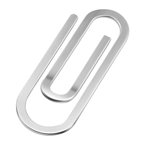VALICLUD Geldclip Wallet Für Herren Und Damen Minimalistische Kartenhalterung Praktischer Und Stilvoller Geldscheinklammer Für Rechnungen Und Karten Unisex Design Silber von VALICLUD