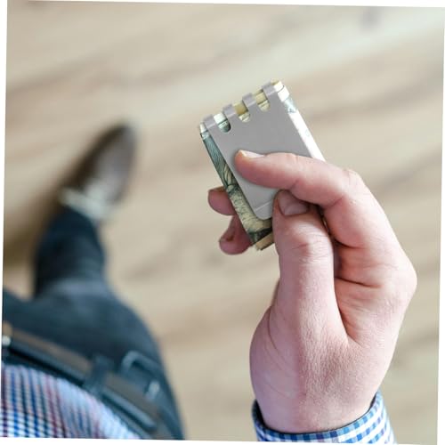 VALICLUD Geldclip Wallet Geldklammer mit Großem Fassungsvermögen für Scheine und Karten Minimalistisches Design Langlebig und Rostbeständig Accessoire für Herren und Business von VALICLUD
