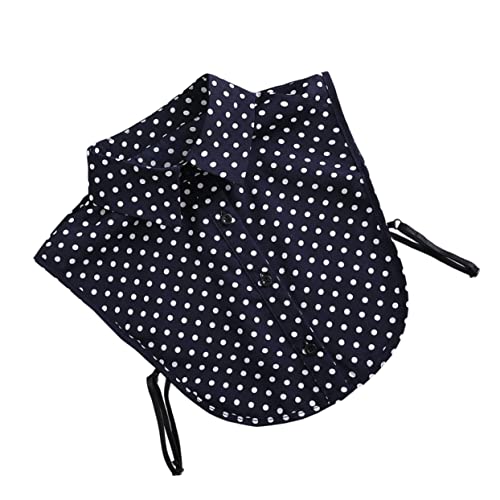 VALICLUD Gepunkteter Kragen Frauen Halber Kragen Kleid Bluse Hemdkragen Bluse Dickey Kragen Bluse Halbkragen Gefälschter Abnehmbarer Kragen Bluse Gefälschter Kragen Chiffon von VALICLUD