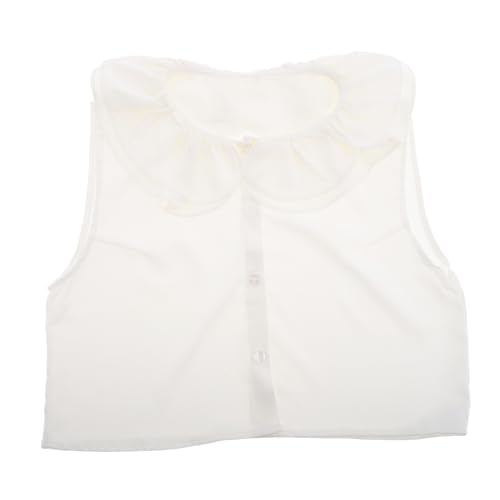 VALICLUD Kunstkragen Aus Weichem Material Abnehmbar Im Europäischen Stil Für Weiße Weste Falsche Kragen Modische Damenweste Mit Raffiniertem Rüschendesign von VALICLUD