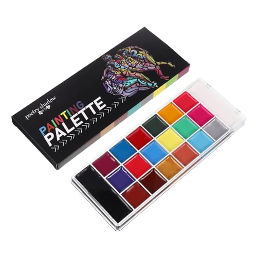 VALICLUD Gesichtsfarbenpalette Ölbasis Haltbare Körperfarbe Für Junge Mädchen Abwaschbare Halloween-make-up-farbe Vielseitig Einsetzbar Für Partys Und Cosplay von VALICLUD
