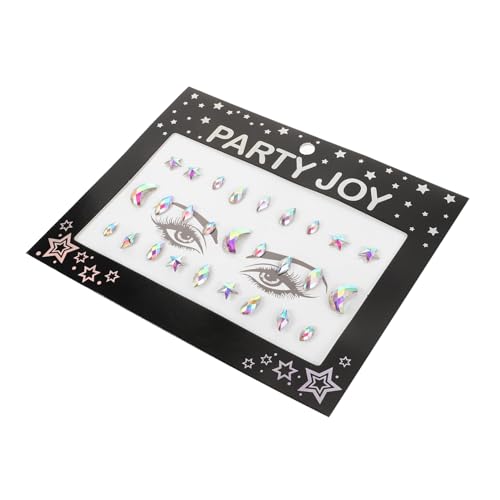 VALICLUD Gesichtsjuwelen-aufkleber Mit Strasssteinen Meerjungfrauen-gesichtstattoos Und Glitzer-gesichtsaufkleber Für Festival-party-zubehör Wiederverwendbar von VALICLUD