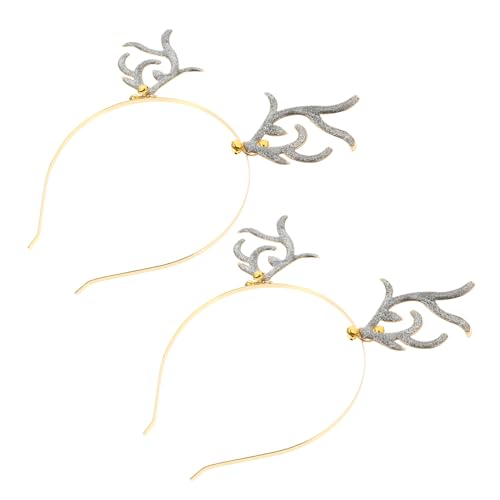 VALICLUD Rentier Haarreif Mit Geweih Für Weihnachts Party Stirnband Für Junge Mädchen Und Erwachsene Accessoire Für Kostümpartys von VALICLUD