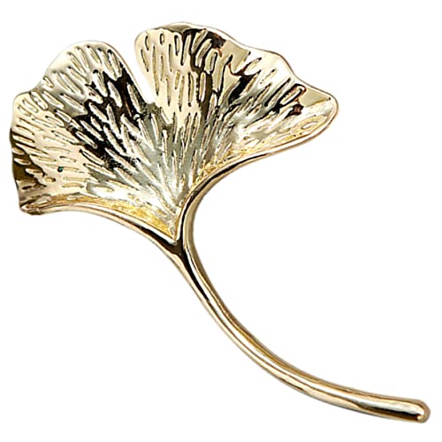 VALICLUD Ginkgo Brosche Damen Anstecknadel für Kleidung und Rucksack Kompakter Schmuck Vielseitiger Pin zur Dekoration von Jacken Schals Taschen und Pullovern von VALICLUD