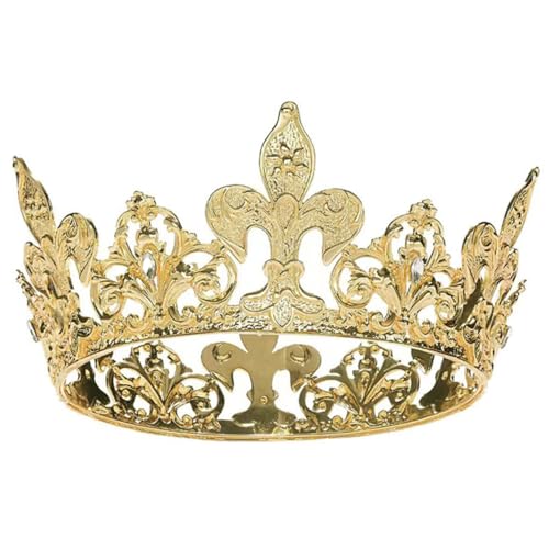 VALICLUD Goldene Krone für Damen Braut Tiara Hochzeit Diadem mit Zartem Design für Hochzeiten Partys und Besondere Anlässe von VALICLUD