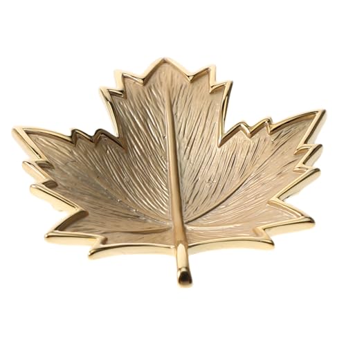 VALICLUD Goldene Maple Leaf Brosche Damen Elegante Leichte Emaille Herbstbrosche für Thanksgiving Feminine Vintage-inspirierte Anstecknadel für Kleider Mäntel Schals und Taschen von VALICLUD