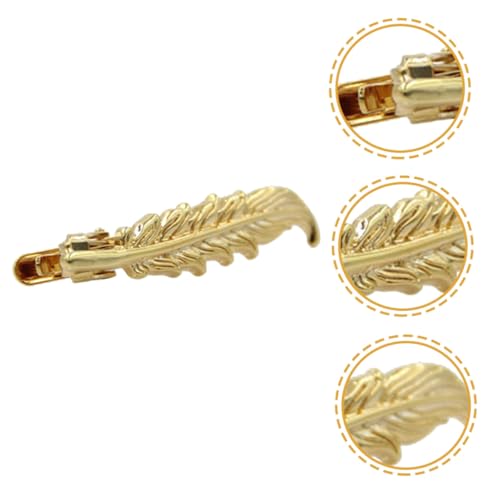 VALICLUD Goldfarbene Krawattenklammer Herren Federleichtes Design Edelstahl Business Anzug Accessoire Stilvoll Elegant für Hemden und Krawatten Geschenk für Vater Freund Jubiläum von VALICLUD