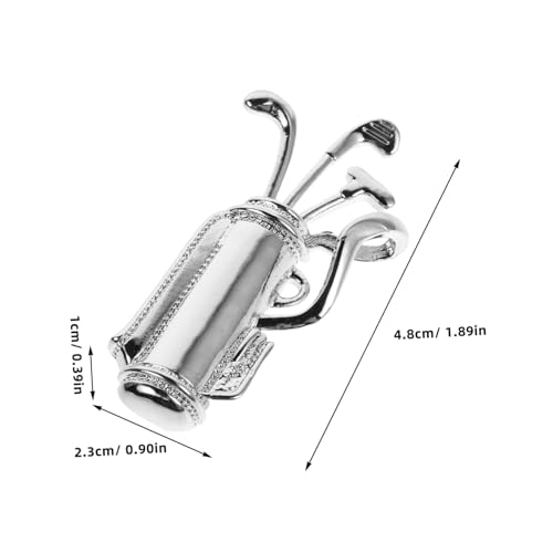 VALICLUD Golf Brosche mit Funkelnden Zirkonia Kreativer Golfschläger anstecker aus Robustem Kupfer Elegante Sport schmuck Brosche für Anzug Hemd Rucksack Herren und Damen Modisches von VALICLUD