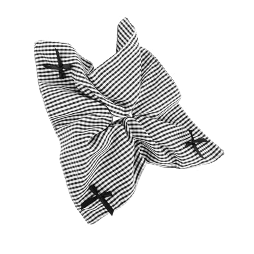 VALICLUD Große Karierte Schleife Scrunchies Als Haargummi Oder Stirnband Für Damen Und Mädchen Mit Stilvollem Design Und Multifunktional Einsetzbar von VALICLUD