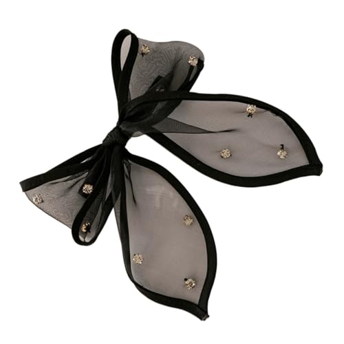 VALICLUD Spitze Haarschleife Clip Haarspange Mit Strass Für Damen Haaraccessoires Zum Fixieren Von Losem Haar Für Party Arbeit Und Alltag von VALICLUD